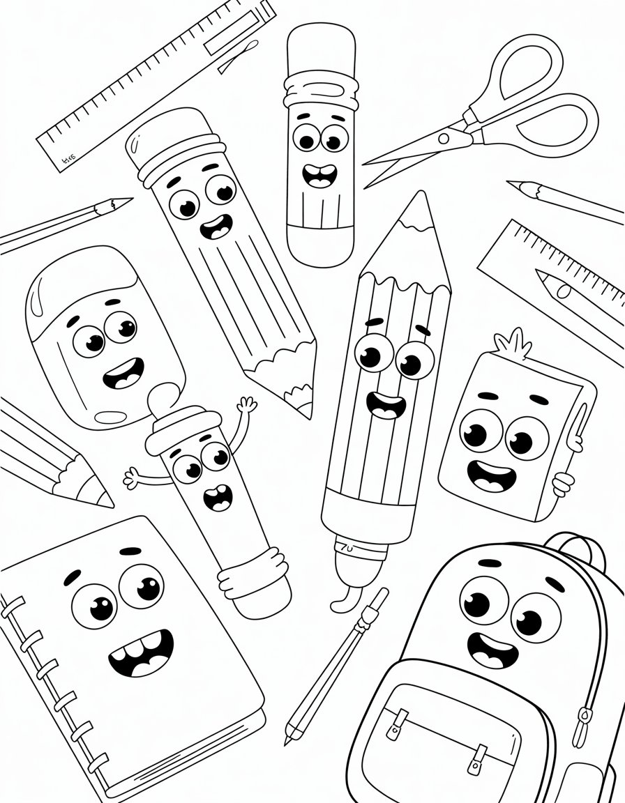 Kawaii School Supplies